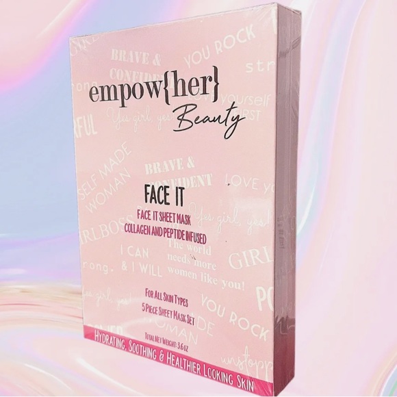 NEW Empow{her} Beauty Face It 5 Piece Sheet Mask Set - Picture 2 of 4